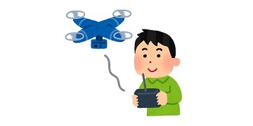 ドローンを飛ばす人