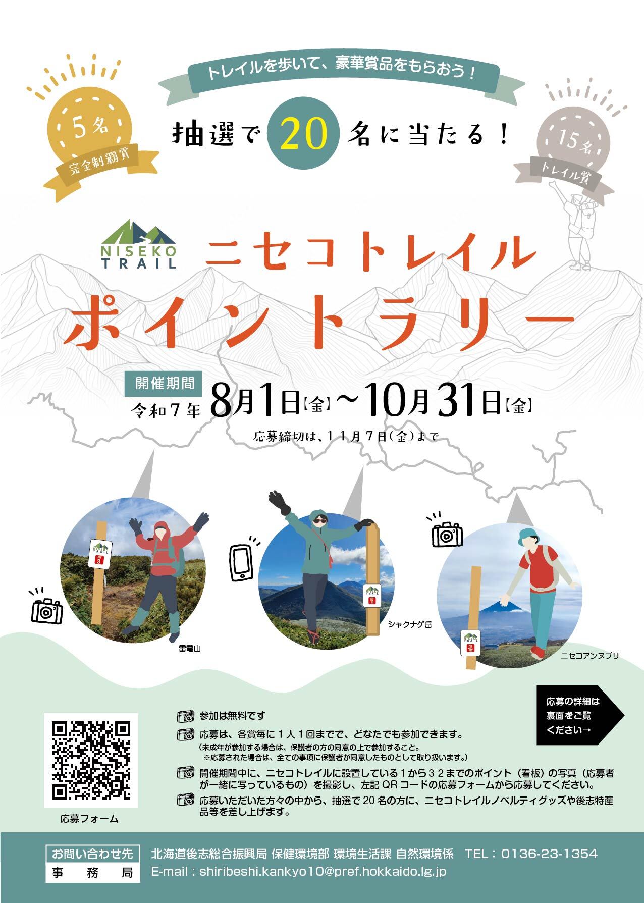 ニセコトレイルポイントラリーちらし　表